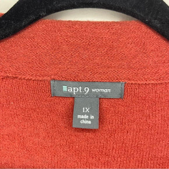 VTG 100% Wool Artsy Quirky Lace Trim Longsleeve Buttons Pocket Fall Cardigan - Picture 6 of 9